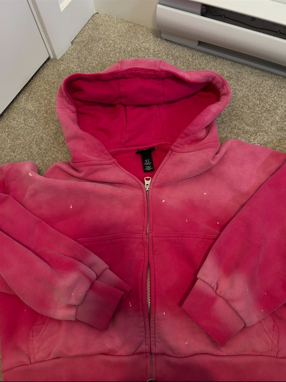 H&M Pink Zip-Up Hoodie Jacket